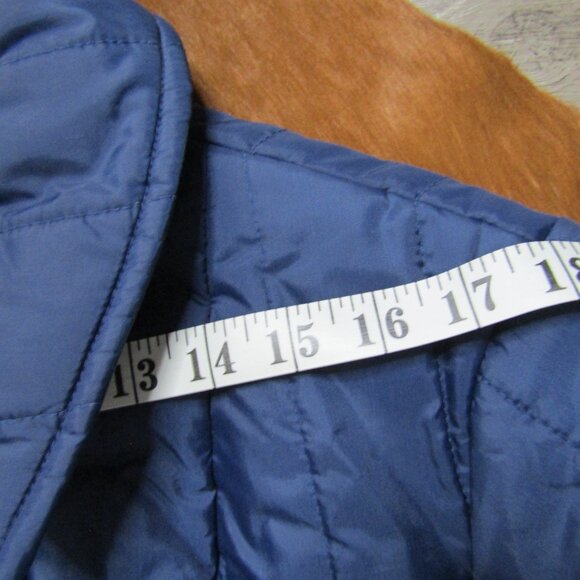 vintage burlington CFW collection puff coat blue with gold button - Picture 6 of 12
